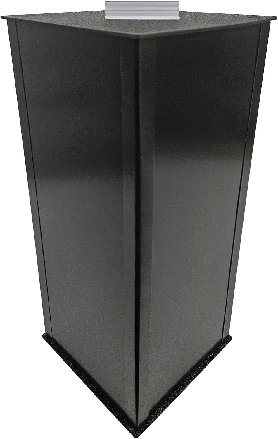 Playwin Metal All Black 4-sided Revolving Countertop Display for Magnets (19 x 8 1/2 Inches)