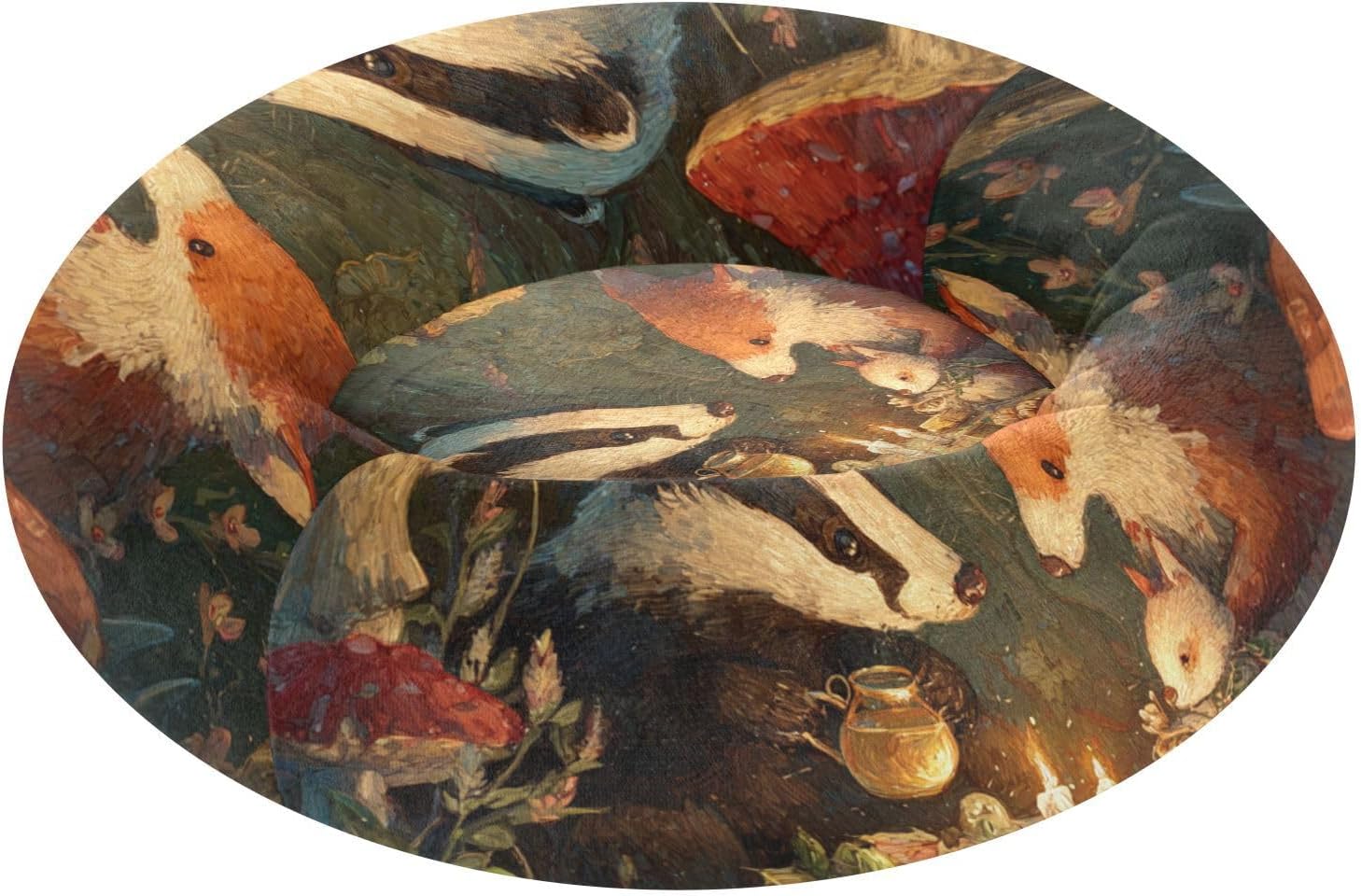 Secret Tea Party Night Pet Dog Bed Calming Anti Anxiety Cat Pillow Bed for Small Size Pets Supplies M