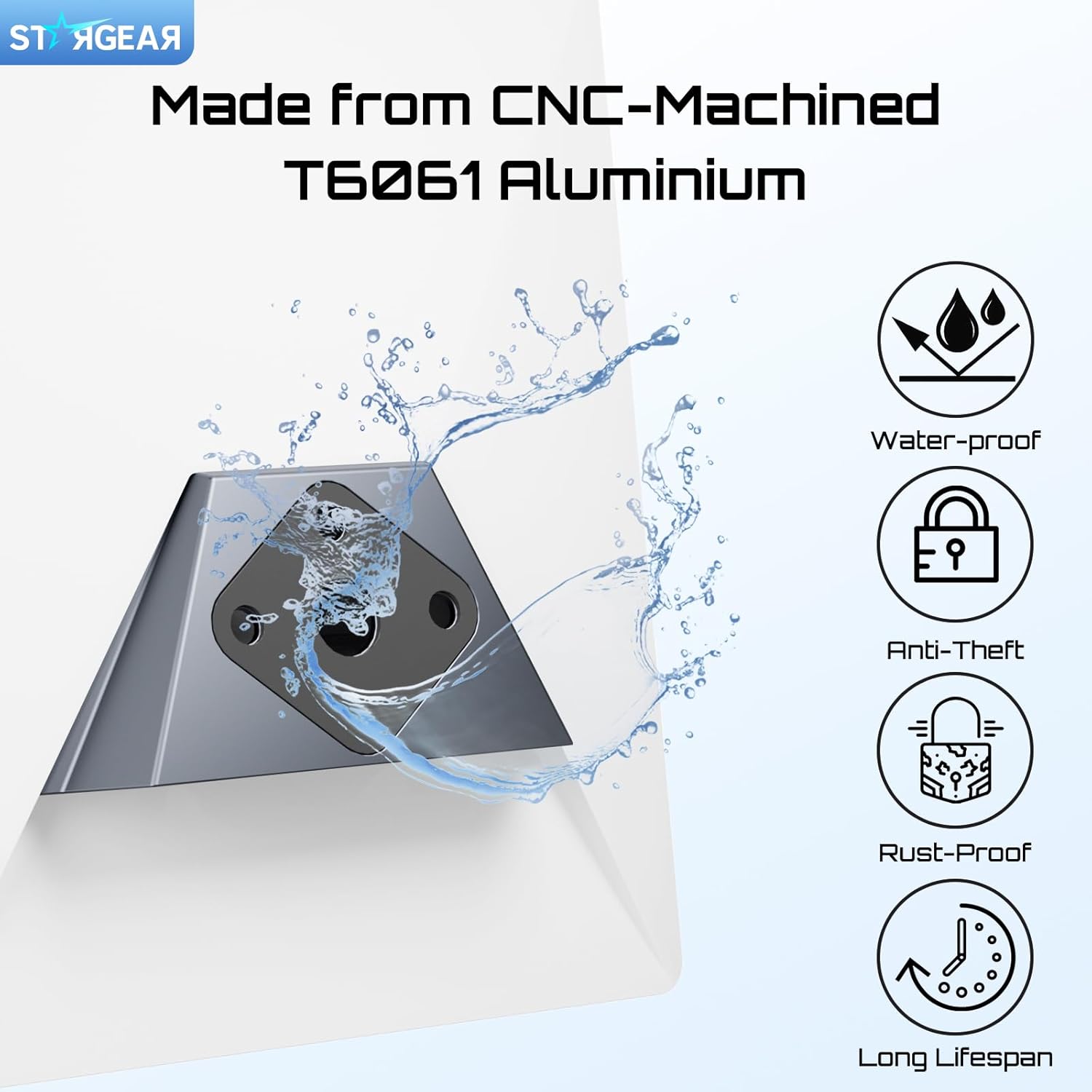 Starlink Mini Mount Mobility, Anti-Theft Car Starlink Mounting Kit Starlink Mini Accessories Starlink Roof Mount Internet Satellite Kit RV Trailer Yacht (Grey)