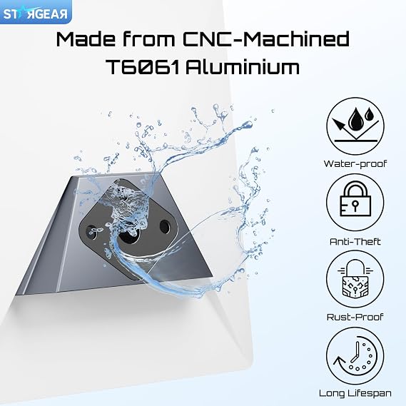 Starlink Mini Mount Mobility, Anti-Theft Car Starlink Mounting Kit, Starlink Mini Case Protective Cover, Hailproof Liquid Silicone Protective Case for Starlink Satellite Dish