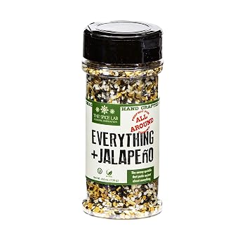 The Spice Lab Everything Bagel Seasoning Blend w/Jalapeno - 4.6 oz. Shaker - Premium Gourmet PALEO and KETO Approved Spice - The Perfect Spicy Everything Seasoning - 7120