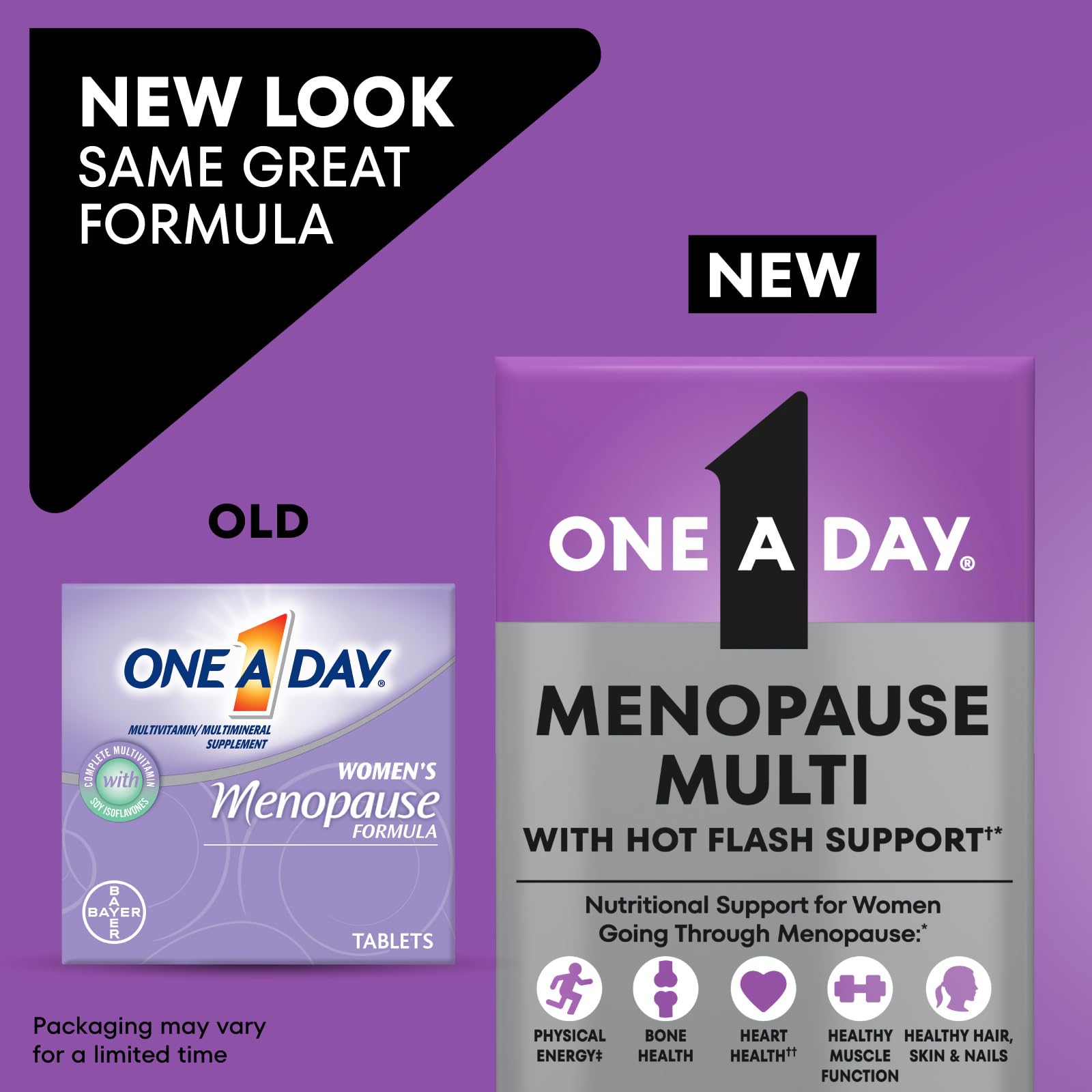One A Day Women's Menopause Multivitamin, Menopause Support, 50 Count — Amazon image 2