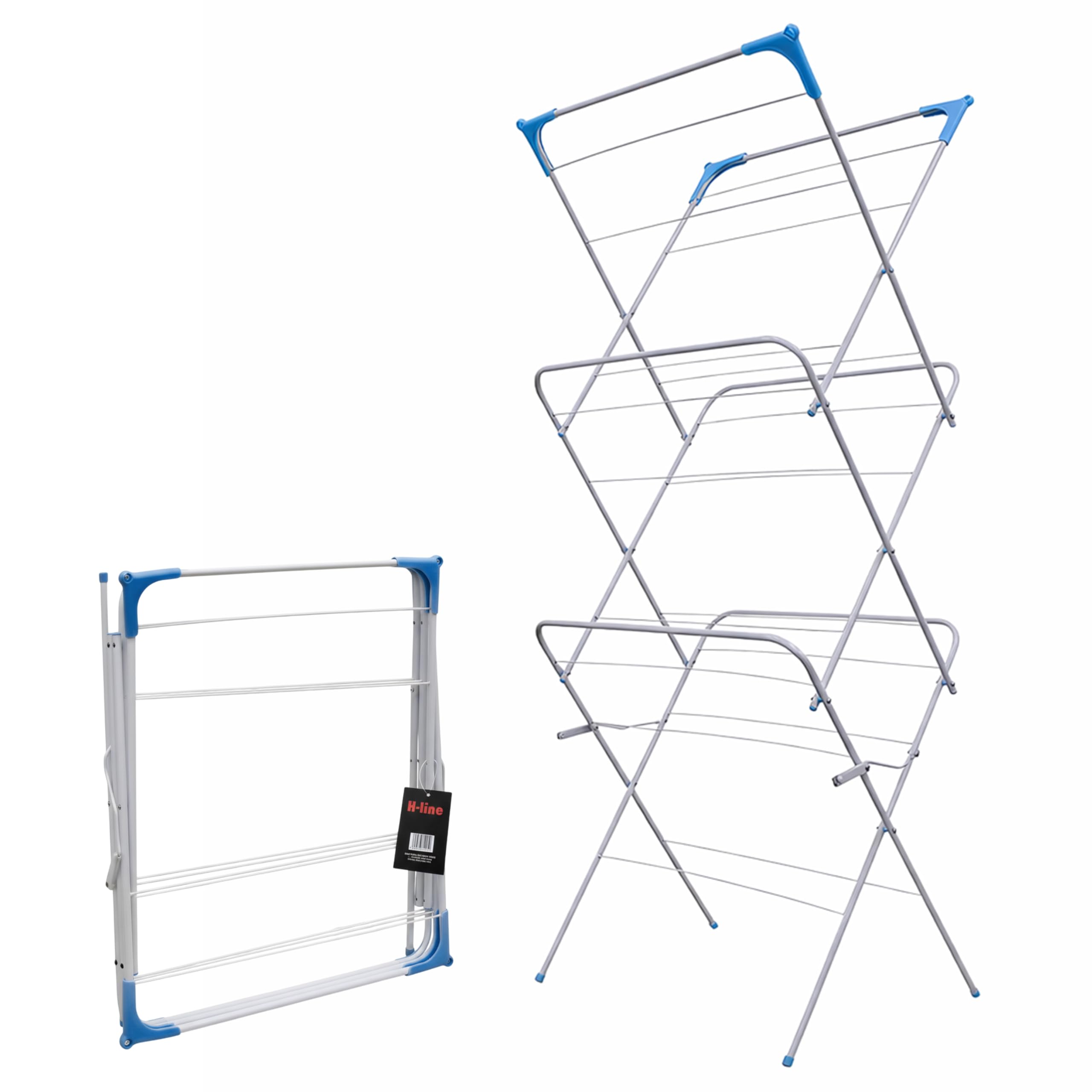 3 Tier Clothes Dryer Airer Foldable Laundry Rack Washing Line Drying Horse (14m)