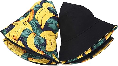 Miniatura 5 de Mashiaoyi Sombrero de pescador reversible de doble cara con estampado unisex