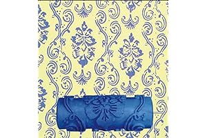 BUUEERR 5 Inch Pattern Paint Roller Brush Sleeve Texture Stencil
