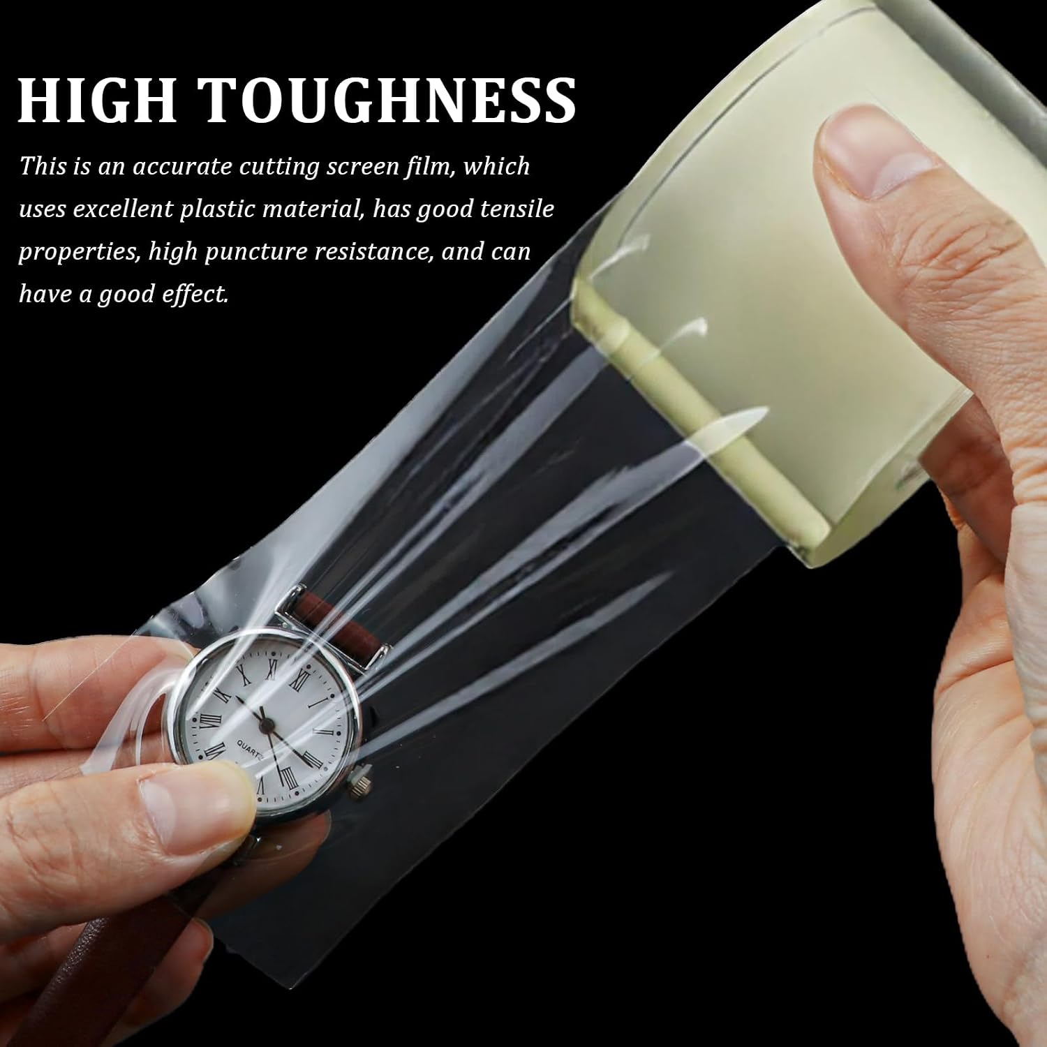 2.9 Inch Anti-Static Watch Protective Film, Transparent Crystal Clear Plastic Wrap for Watch Glass, Jewelry Hardware Scratch Protection image 5