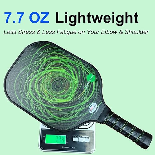 Miniatura 2 de Juego de 2 o 4 palas de pickleball aprobadas por USAPA, juego de raquetas de pickleball de fibra de vidrio con 4 bolas de pickleball para exteriores