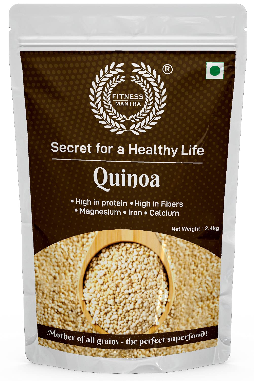 Fitness Mantra Organic White Quinoa Seeds for Weight Management, Gluten-Free, Rich in Protein, Iron & Fibre, 2.4 Kg, Black (B0967SNWD6) Amazon Price History, Amazon Price Tracker