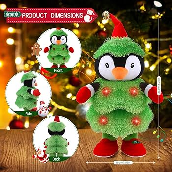 Amazon.com: ACETOP LED Musical Christmas Tree Penguin