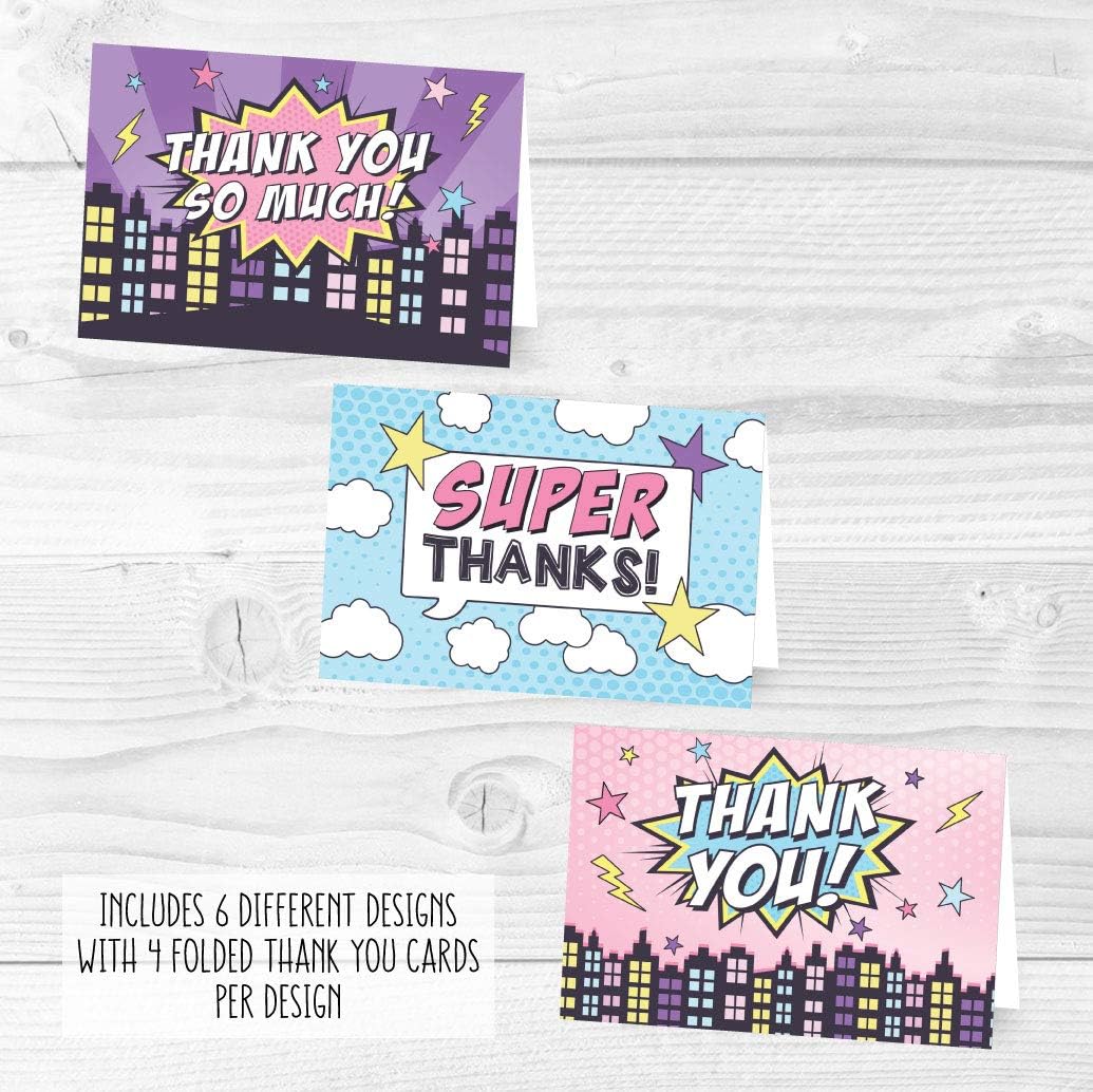 Superhero Thank You Cards Amazon Com