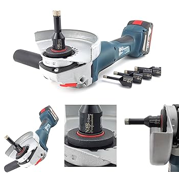 2 Punta Diamantate BGTEC 6mm M14 - Per Forare Piastrelle, Gres E Granito, Per Smerigliatrici