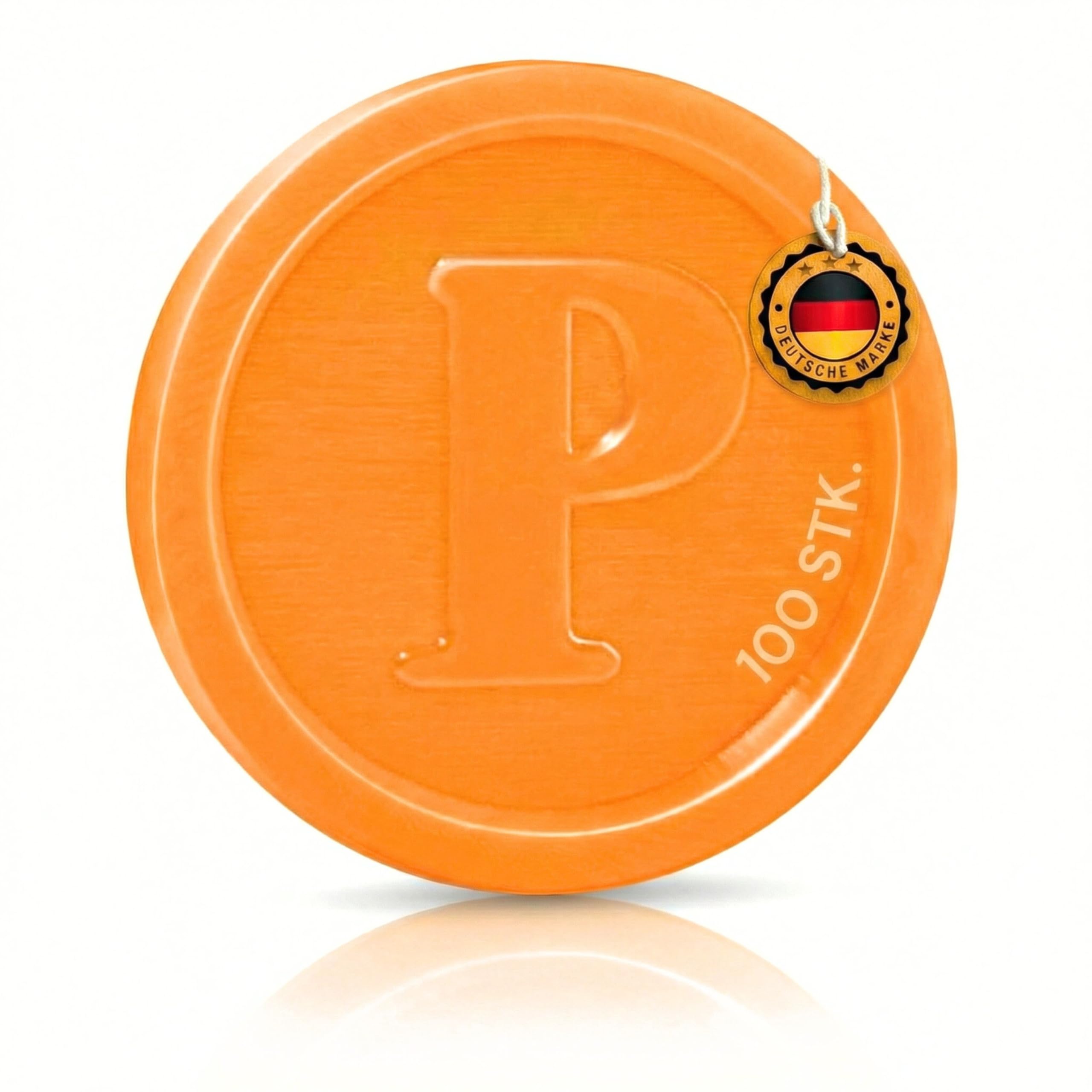 LogiPack GeRo 100 Pfandmarken – Mehrwegbecher, Made in Germany (Pfandmarke Orange)