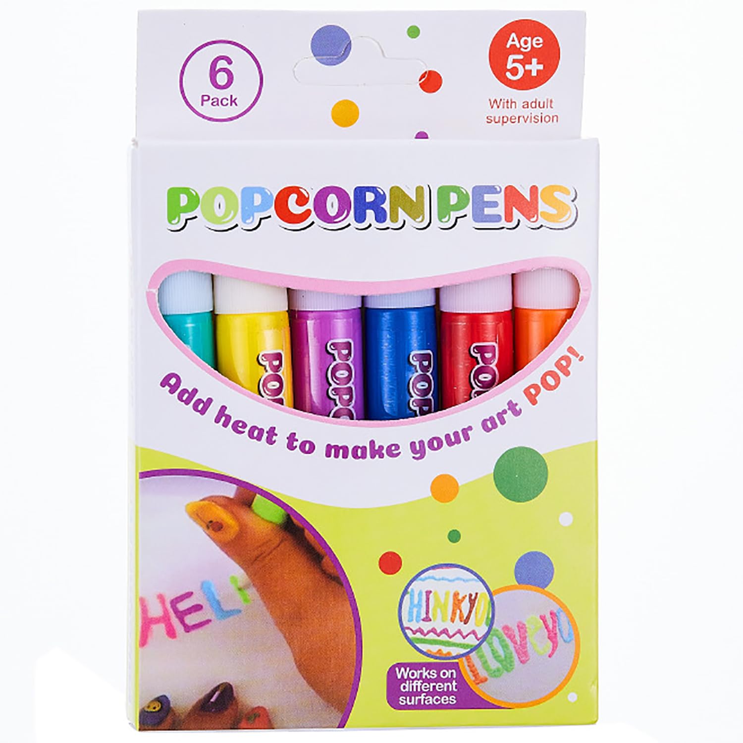 Popcornpens,Popcorn Pens Puffy,Puffy Velvet Marker (Boxed)