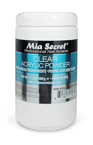 Miniatura 8 de Mia Secret sistema profesional de uñas- Polvo acrílico transparente 8 onzas