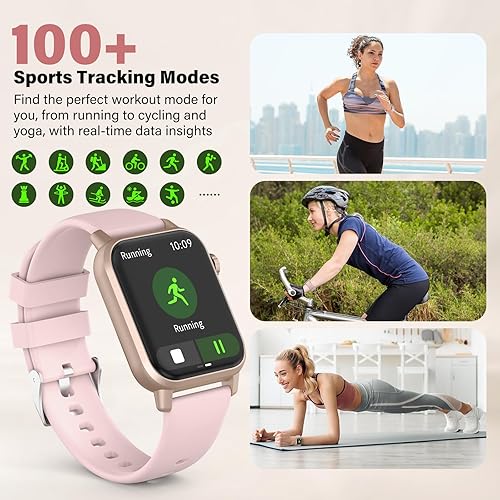 Miniatura 5 de Reloj inteligente, pantalla HD de 1.85 pulgadas, esfera dinámica 3D, actualización de 60 Hz, llamadas Bluetooth, linterna LED, más de 100 modos