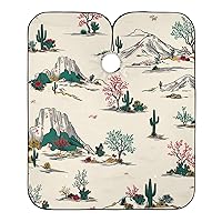 Vista 10 de Blueangle Capa de peluquería de camuflaje negro para corte de cabello para hombre, capa impermeable de peluquería, 65 x 55 pulgadas