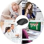 RAPOO N1600 Wired Mouse, 1000 DPI 3-Button USB Computer Mouse 5ft Cord Quiet Button Optical Mouse Wired, Left Right Hand Use Office Mouse, for Laptop PC Chromebook Mac Notebook, Matte Black