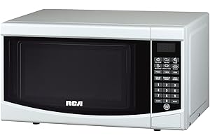 RCA RMW733-WHITE 0.7 cu.ft. Microwave in White - Incredibly Compact Microwave, DAA