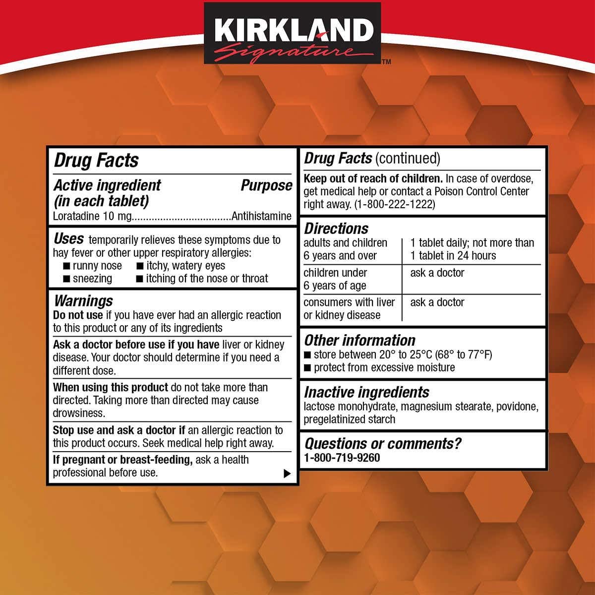 Kirkland Signature AllerClear, 365 Tablets (2 Pack)