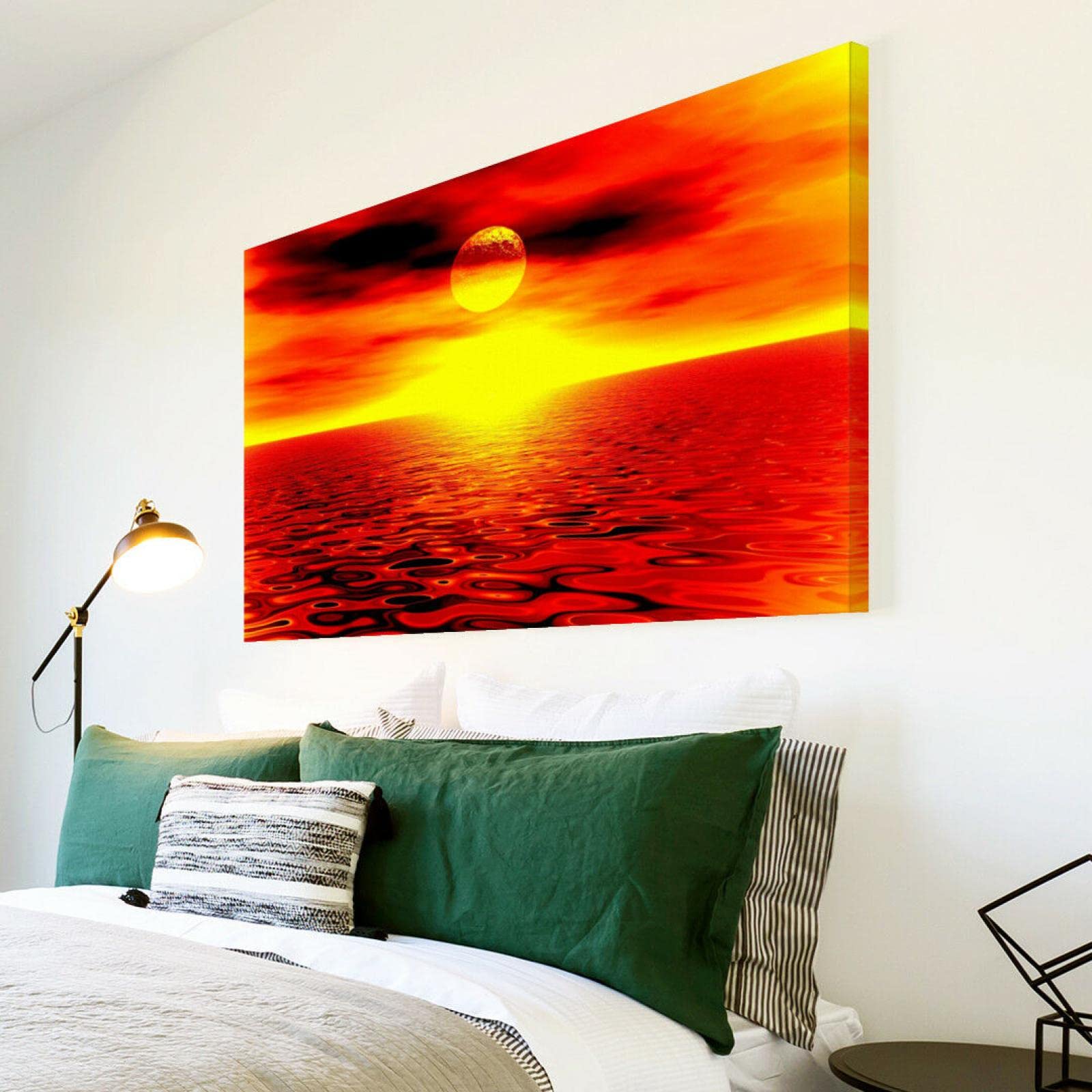 Peinture par numéros - Coucher de soleil automnal près de la Cabane – Figured'Art