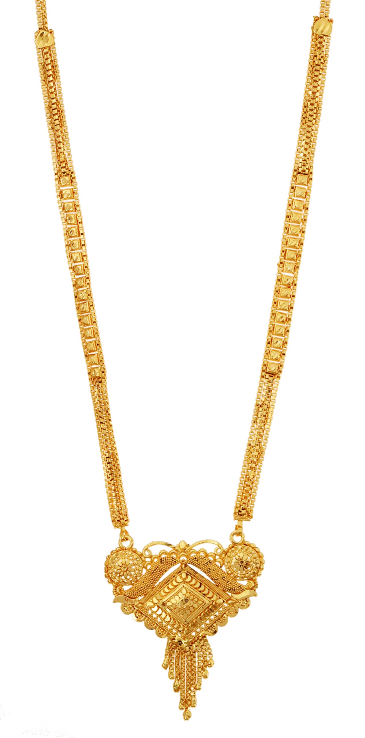 1 Pcs Ethnic Traditional One Gram Gold Glorious Maharashtrian Style Long Chain Black Beads Mangal Sutra Tali/Tanmaniya/Nallapusalu/Mangalsutra for Women-image-32