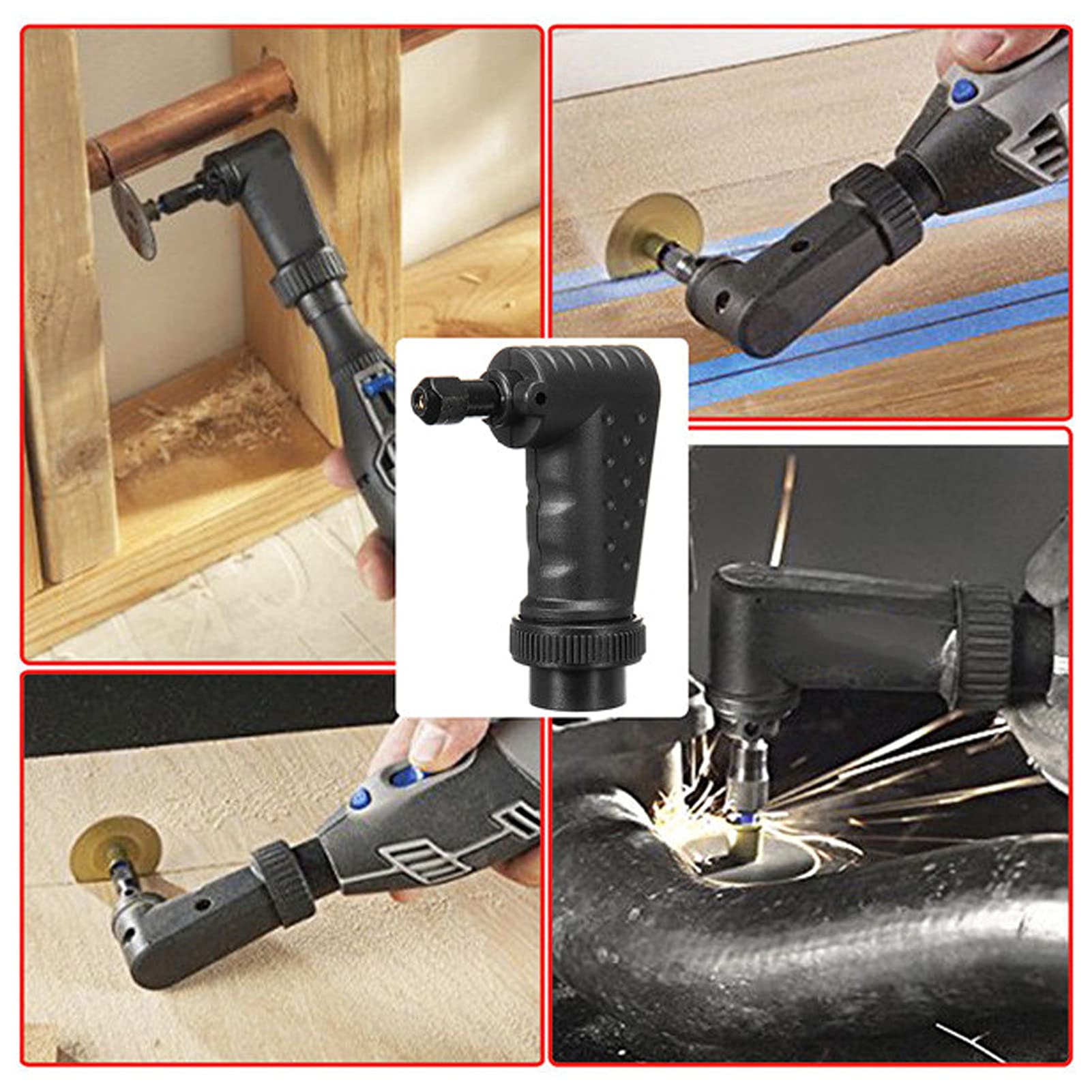 Right Angle Converter Attachment, 90 Degree Electric Grinder Right Angle Converter Attachment for Rotary Tools Grinder Replacement Accessories Tool