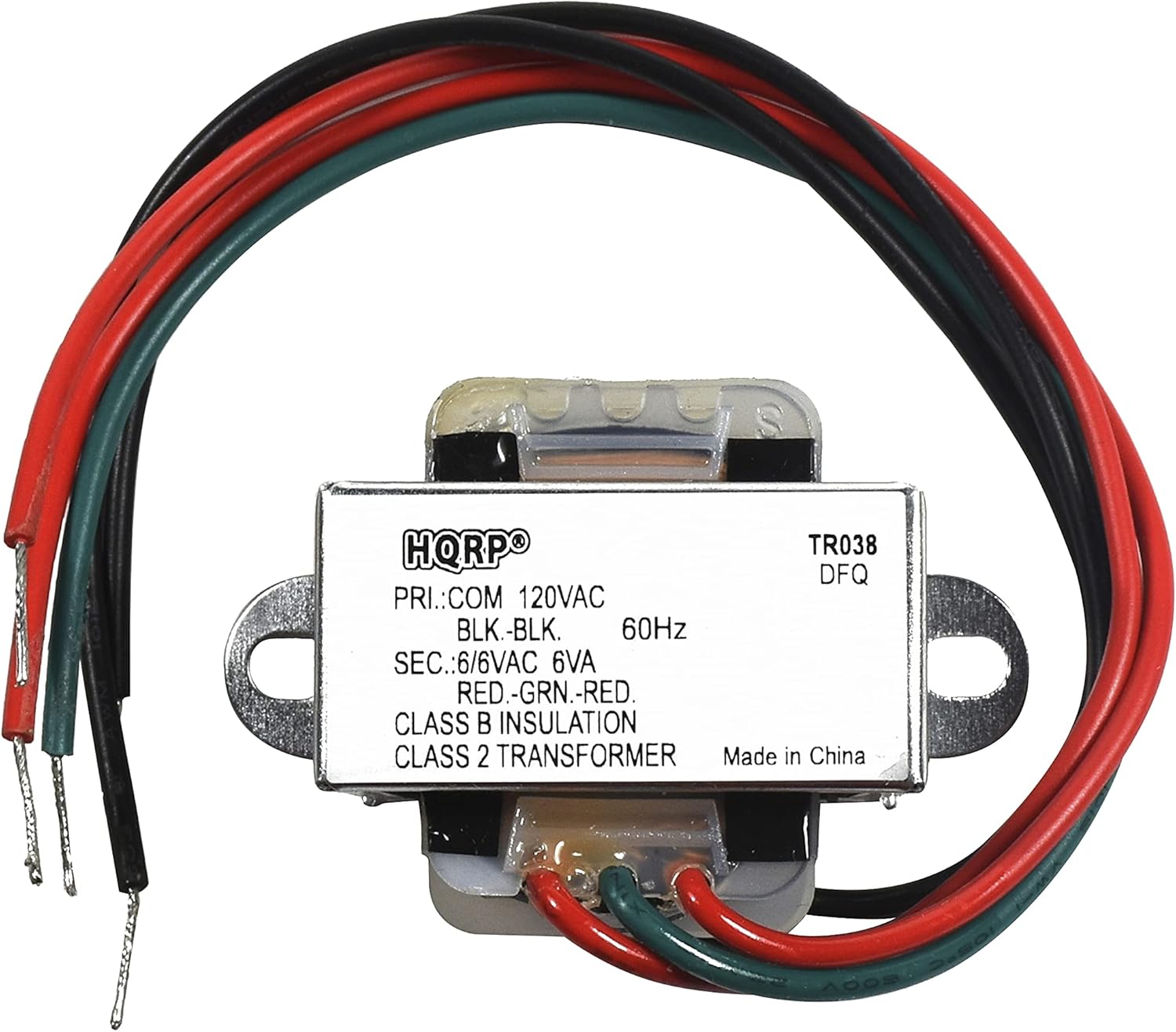 HQRP 120V-AC to 12V-AC Transformer Center Tapped CT 6V-0-6V 0.5A 120v-to-6v-0v-6v Replacement fits Emergency Light, CCRadio