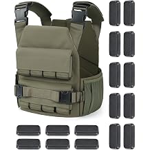 Blue Quartz 40 lb Weighted Vest for Men - Adjustable 0-40 lb with 16 Iron Weight, Heavy-Duty for Strength Training, Running and Walking - Weighted Vest with Removable Weights
