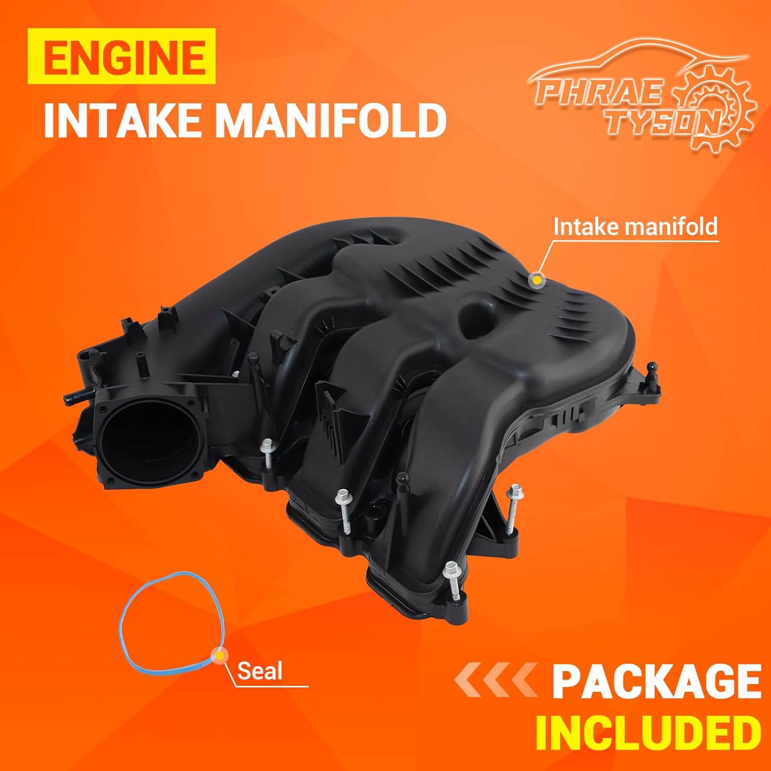 Engine Intake Manifold Compatible with 2014-2021 Jeep Cherokee 3.2L, 2015-2017 Chrysler 200, 2014-2021 Ram ProMaster 1500 2500 3500 3.6L Replaces # 68240667AC