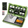 Precision Pocket Scale, 200gx0.01g jewelry gram scale, digital food scale with LCD display, one-click conversion 6 units, mini scale for kitchen/powder/herb/coins(Battery included)