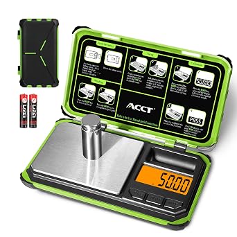Precision Pocket Scale, 200gx0.01g jewelry gram scale, digital food scale with LCD display, one-click conversion 6 units, mini scale for kitchen/powder/herb/coinsBattery included