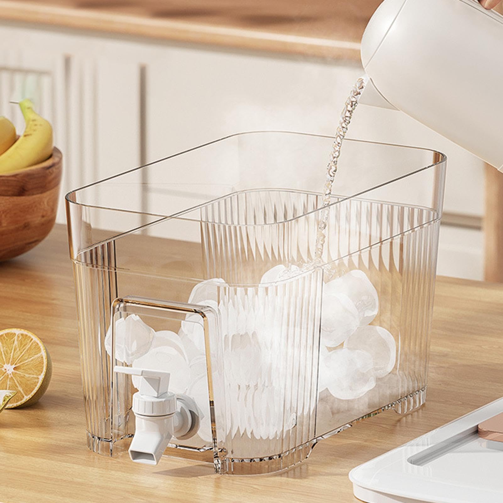 Dispensador De Bebidas con Grifo, 6L Dispensador De Agua para Frigorífico, Dispensadors De Limonada Recargable, Reutilizable Recipiente De Agua Frigorífico, Dispensadors De Jugos para Jugos, Bebidas