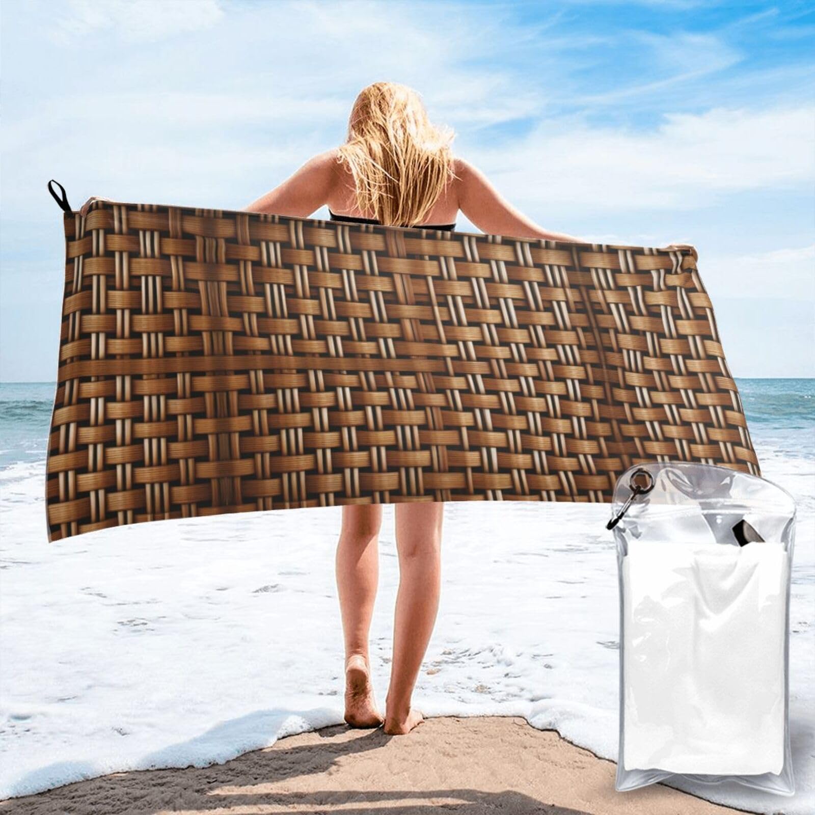 Toalla de playa grande y suave, perfecta para tus días de piscina, spa y camping