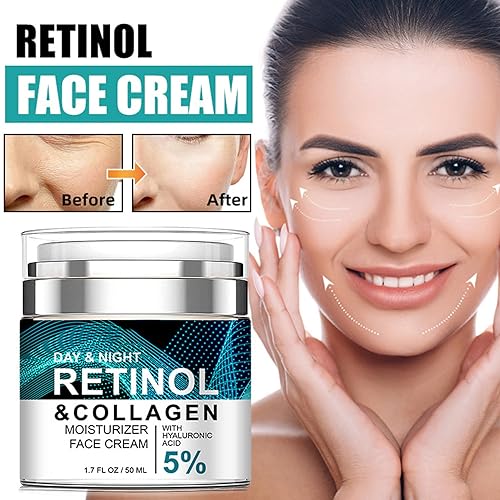 Miniatura 3 de Crema de colágeno con retinol de ácido hialurónico, crema facial de retinol y colágeno, crema antienvejecimiento con ácido hialurónico, crema