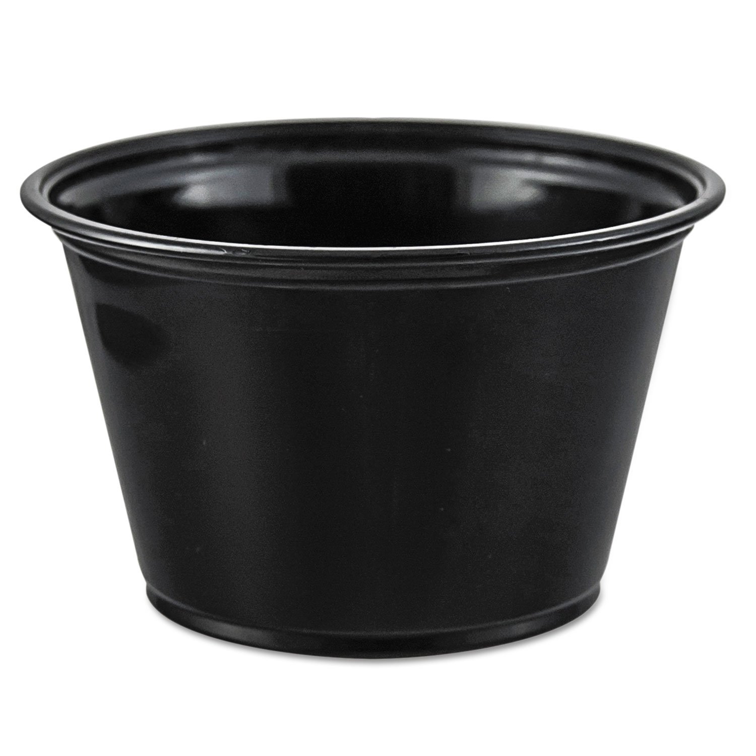 Dart Conex Complements Portion/Medicine Cups, 4 oz, Black, 2500/Carton