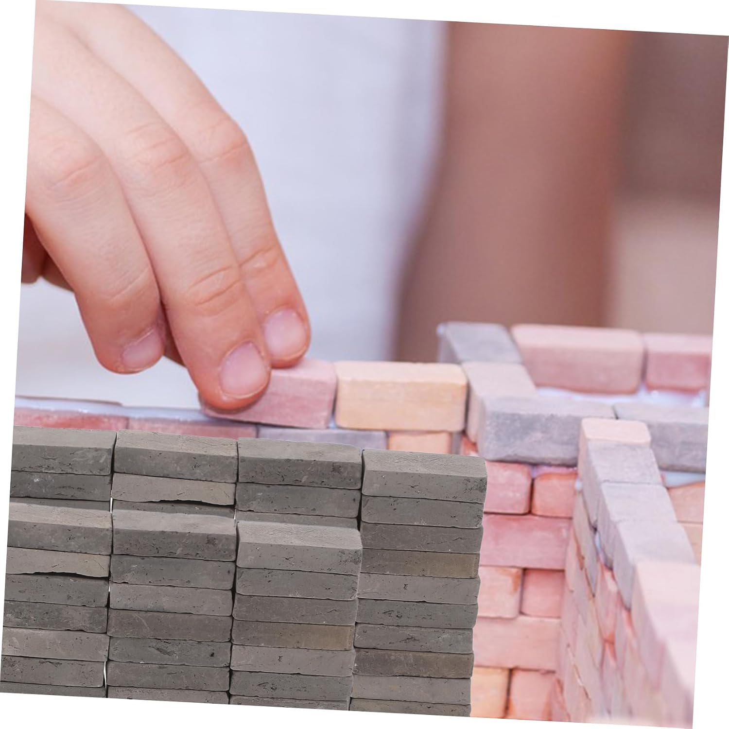 TOYANDONA 40Pcs Miniature Brick Building Blocks for DIY Aquariums Terrariums for Turtle Tanks Easy Assembly Mini Bricks for Creative Landscapes