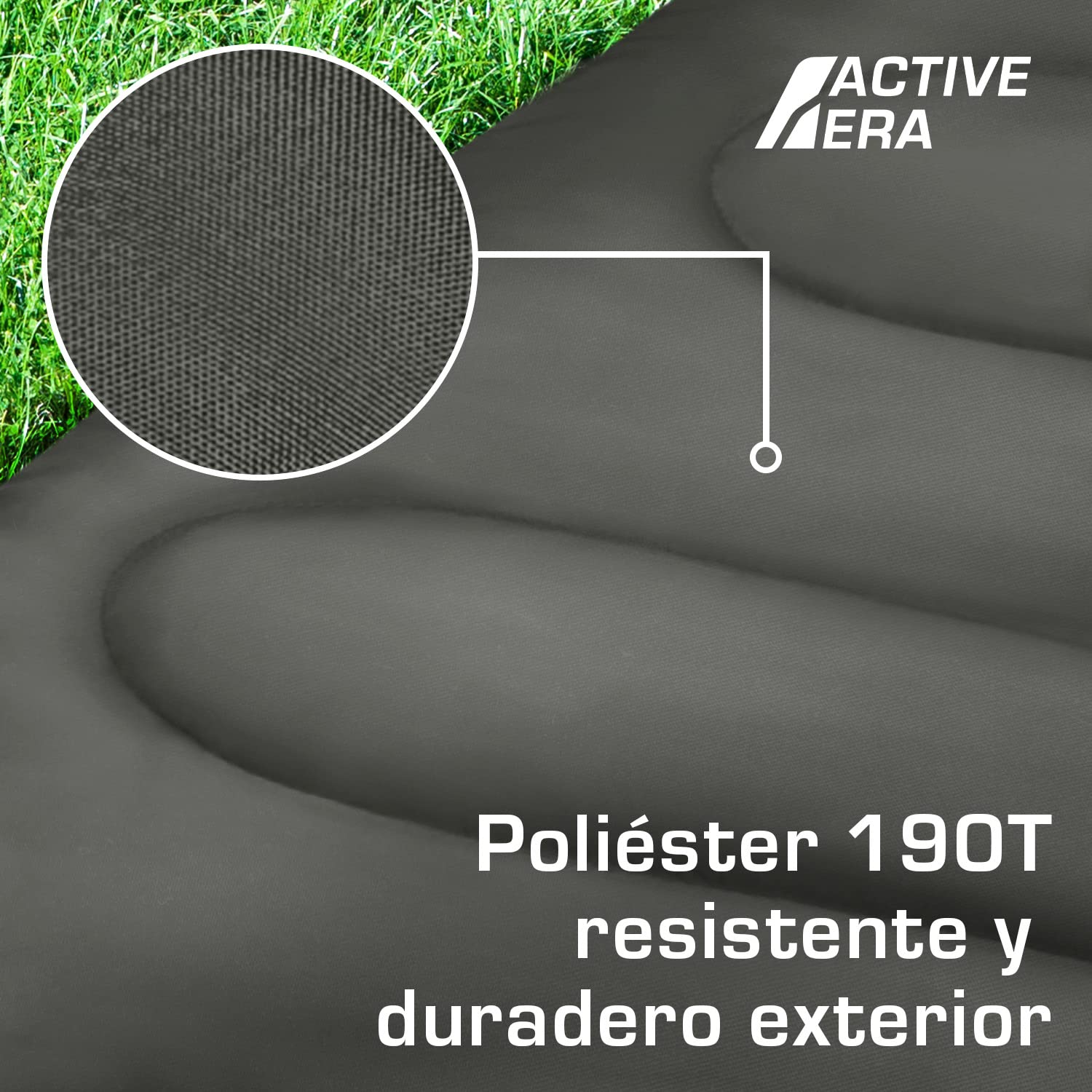Active Era Saco de Dormir Ligero, 950 g, cálido, Transpirable para Adultos y niños. 10°C a 15°C, Uso Extremo -3°C. Campismo, Viajar, Senderismo, Interior y Exterior - 190 x 75cm