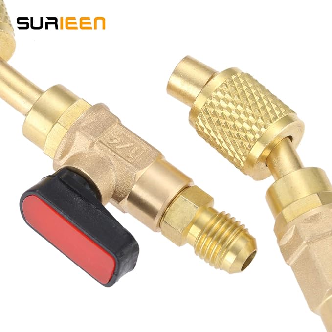 Válvula de Bola para Refrigerante Aire Acondicionado 1/4'' SAE miniatura 6