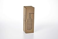 Vista 6 de Dispensador de jabón negro con bomba de metal y posavasos para parte inferior antideslizante, botella de vidrio de 16 onzas para jabón líquido