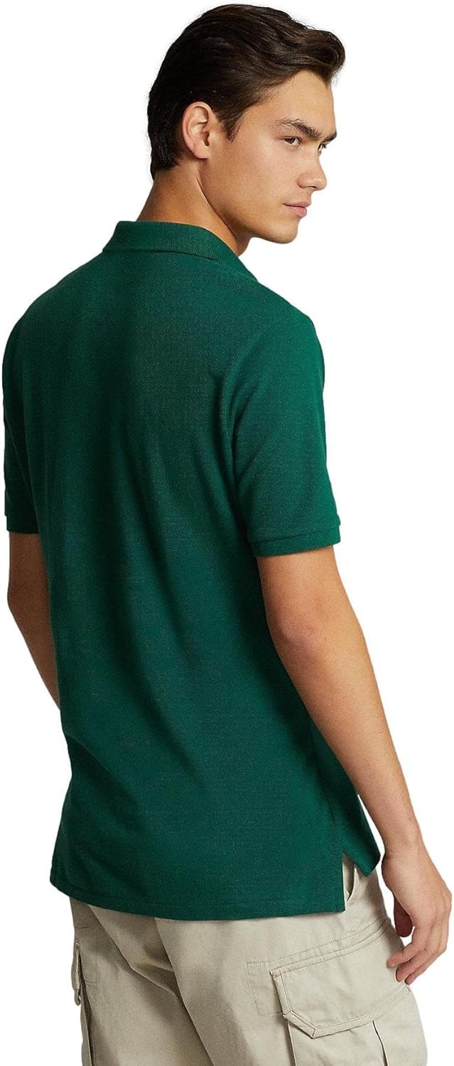 POLO RALPH LAUREN Men's Classic Fit Mesh Pony Logo Polo Shirt (L, NewForest) - Image 5