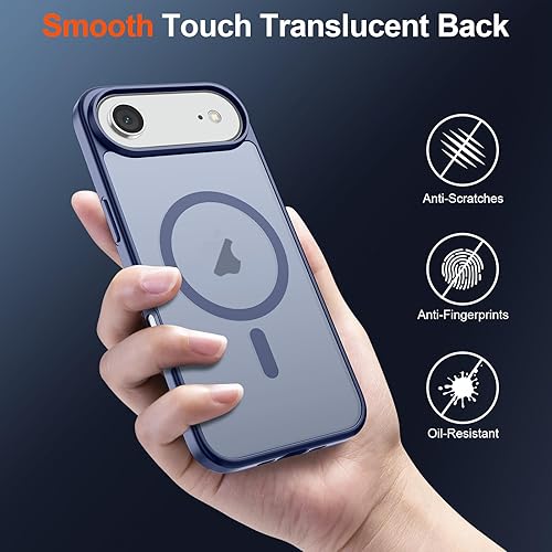 Miniatura 13 de SUPFINE - Funda magnética para iPhone 13 Pro Max (compatible con MagSafe), (protección contra caídas de grado militar de 10 pies), delgada, Negro