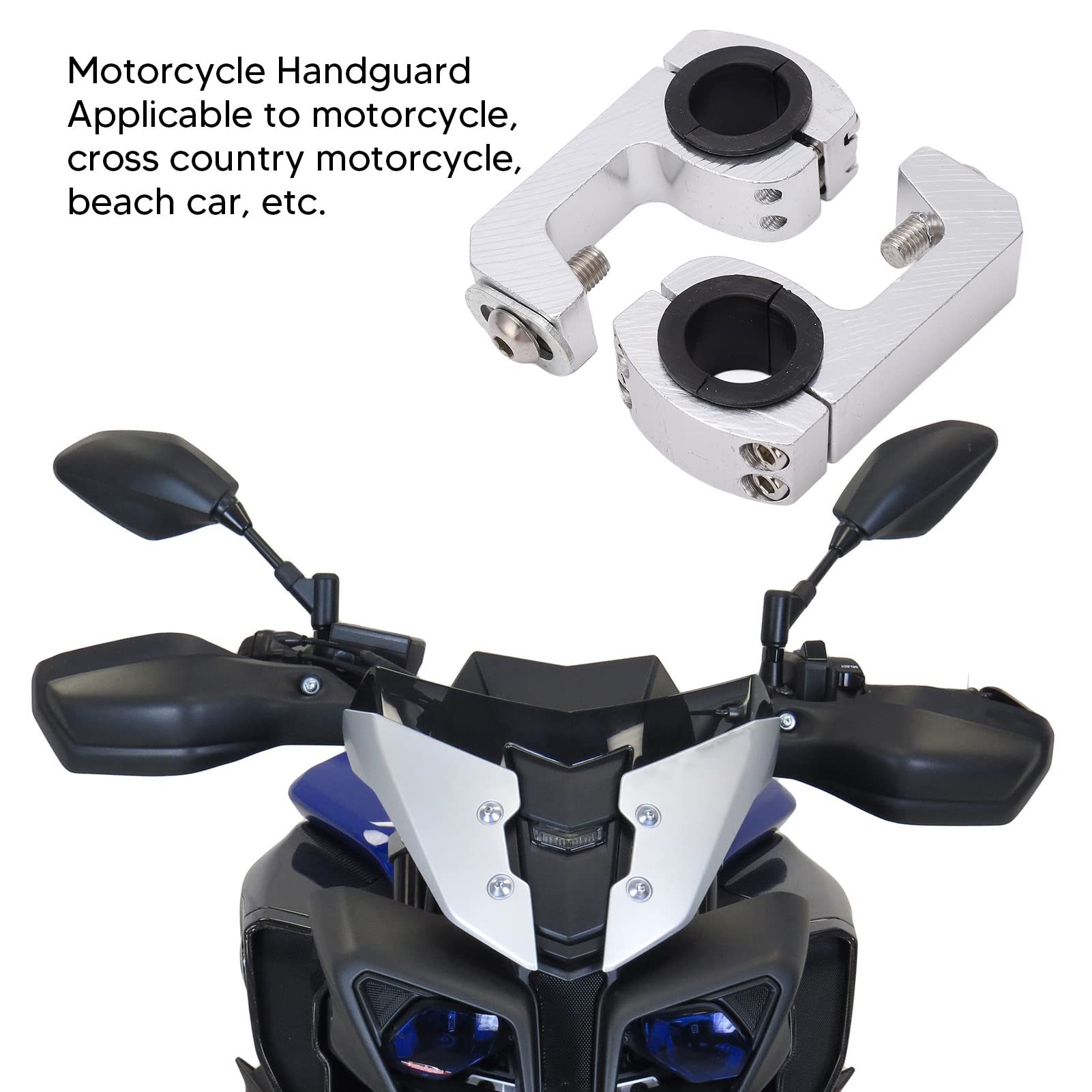 Supporto per Morsetto per Paramani P Supporto per Paramano per Moto Protezione per Maniglia in Lega di Alluminio Paramani Supporto per Morsetto di Ricambio per Si Adatta