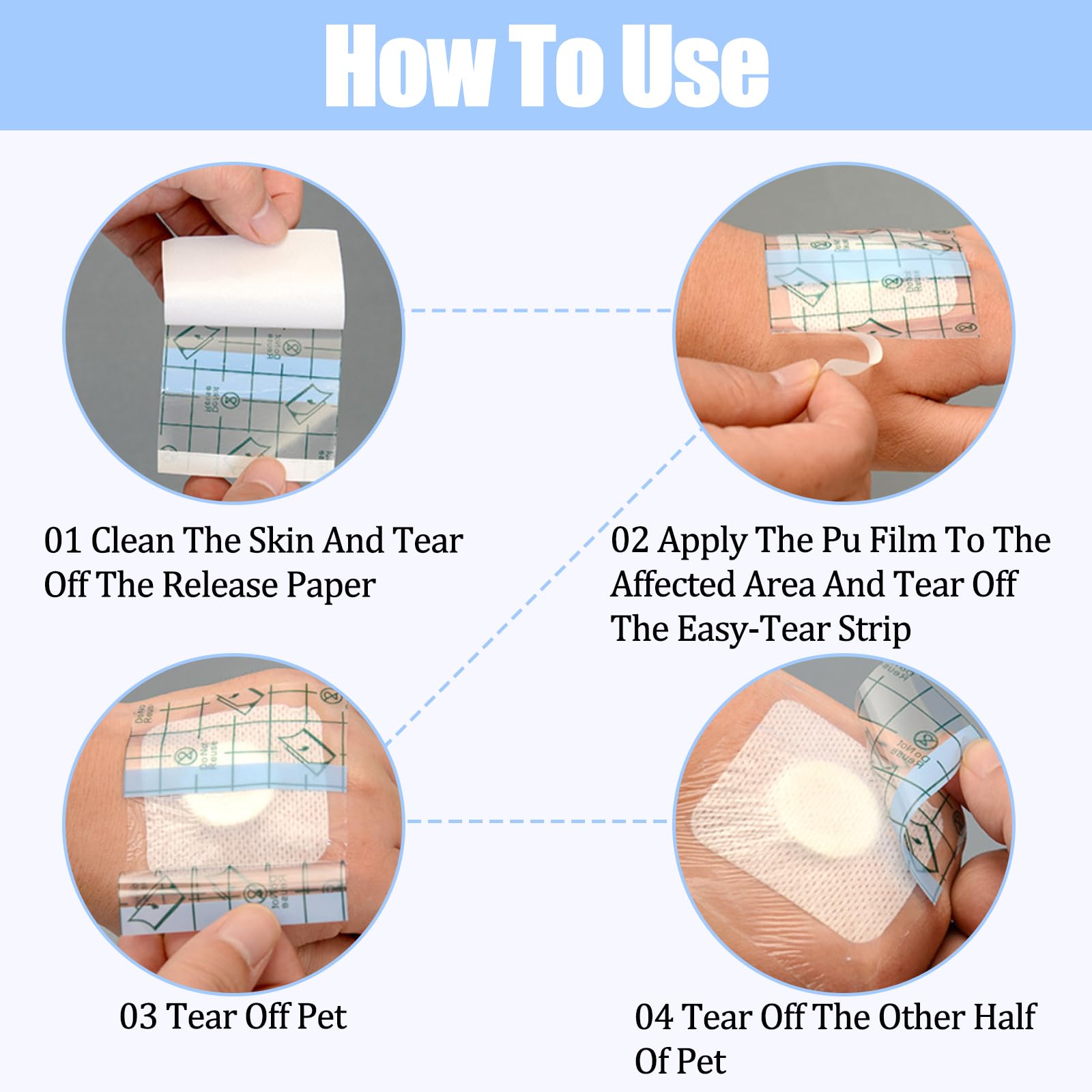 BDSHUNBF 3 Rolls Tattoo Aftercare Waterproof Bandage - Image 3