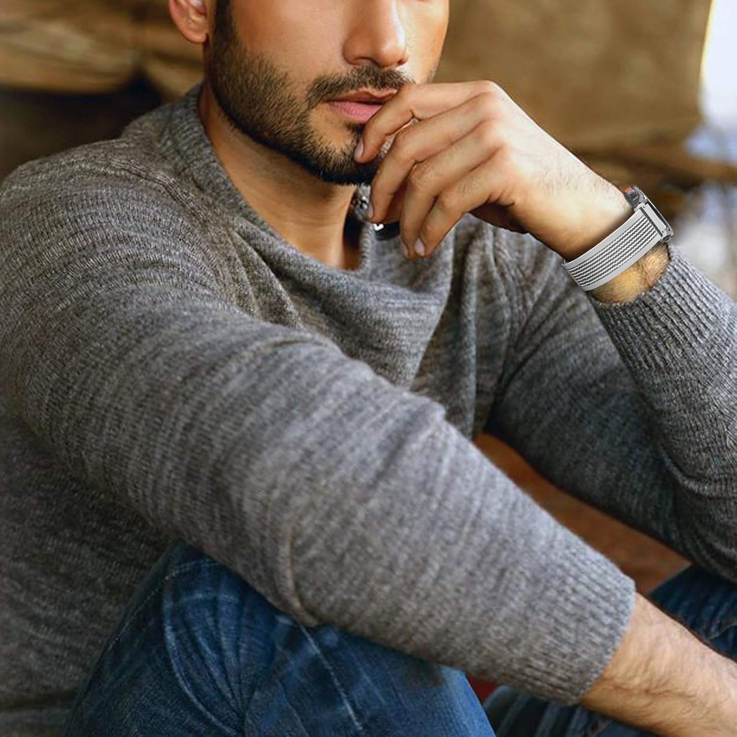 20mm Nylon Watch Band Compatible with Garmin Fenix 8 AMOLED 43mm/Fenix 7S Pro/7S/6S Pro/6S/5S plus/5S,Sport Watch Straps For Garmin Descent Mk3-43mm/Mk3i-43mm/Mk2s/Approach S70 42mm - Image 4