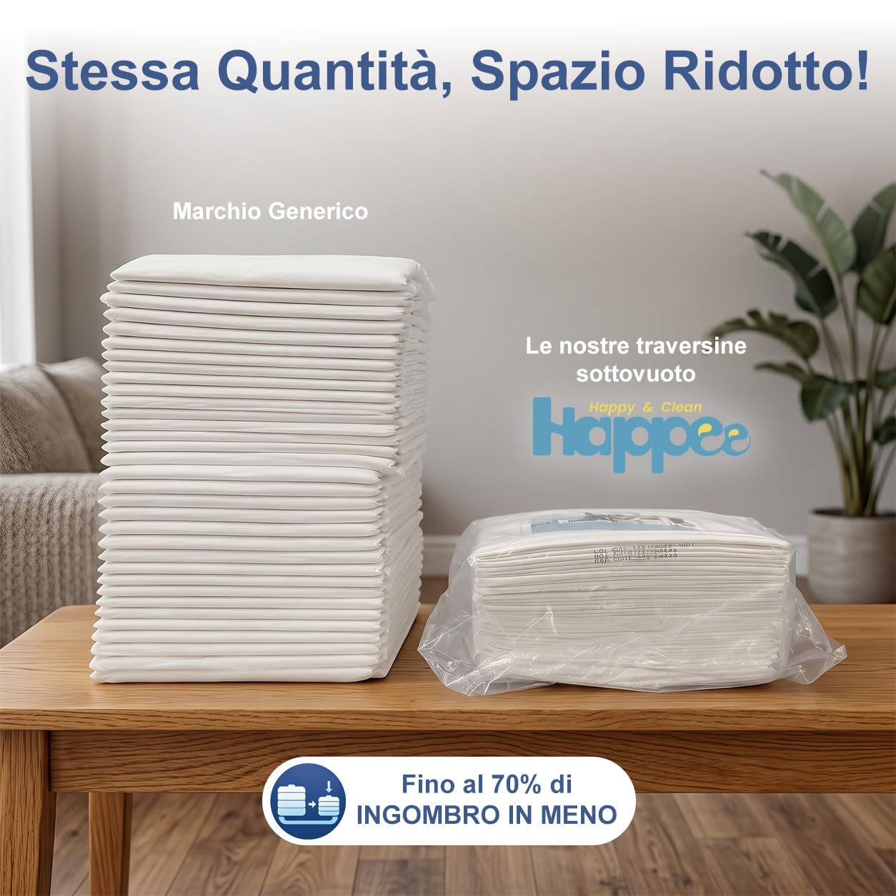 200 Traversine Cani 60x90 Super Assorbenti - 5 Strati con Fondo Impermeabile e Controllo Odori - Per Cuccioli, Cani Anziani e Gatti - Protegge Pavimenti, Tappeti e Cucce