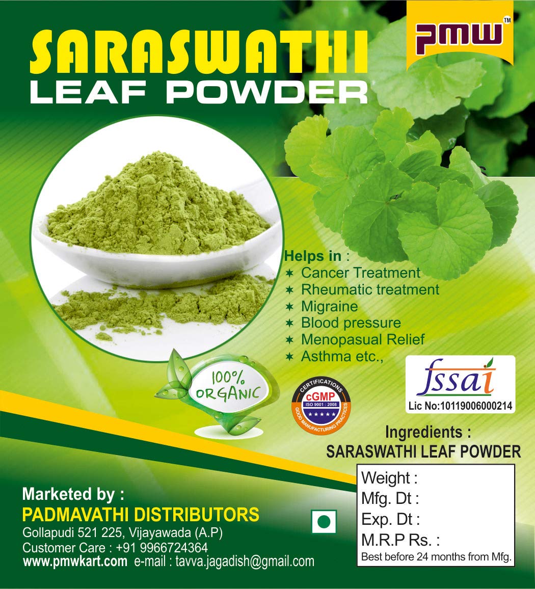 See full amazon price history chart for Pmw - Grade A Dried Saraswati Powder - Centella Asiatica - Brahmamanduki - Brahmi Buti - Dried Leaf Powder - 300 Grams - GMPO Certified Pmw - Grade A Dried Saraswati Powder - Centella Asiatica - Brahmamanduki - Brahmi Buti - Dried Leaf Powder - 300 Grams - GMPO Certified (B079LX12V1) Amazon Price History, Amazon Price Tracker