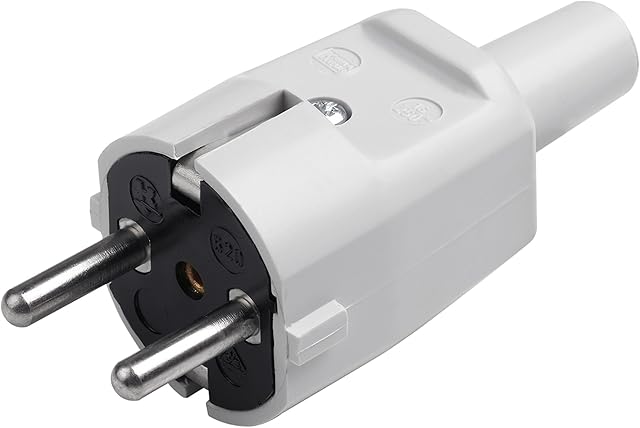 Meister Polichlorek styków ochronnych PVC 250 V - 16 A - Maksymalny przekrój kabla 1,5 mm2 - IP20 Wnętrze - Centralne wprowadzenie/gniazdo zabezpieczające przed przekręceniem, 7421330