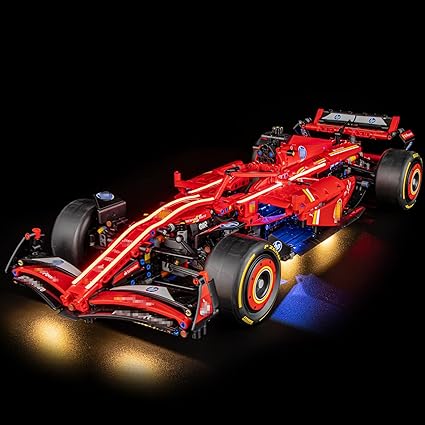 GEAMENT Set di Luci LED Compatibile Con LEGO Monoposto F1 Ferrari SF-24 Technic 42207 (Modello di mattoncini non incluso)