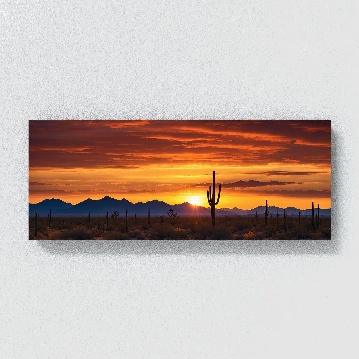 Amazon.com: Sense Canvas Arizona Desert Sunset 83 Canvas Art