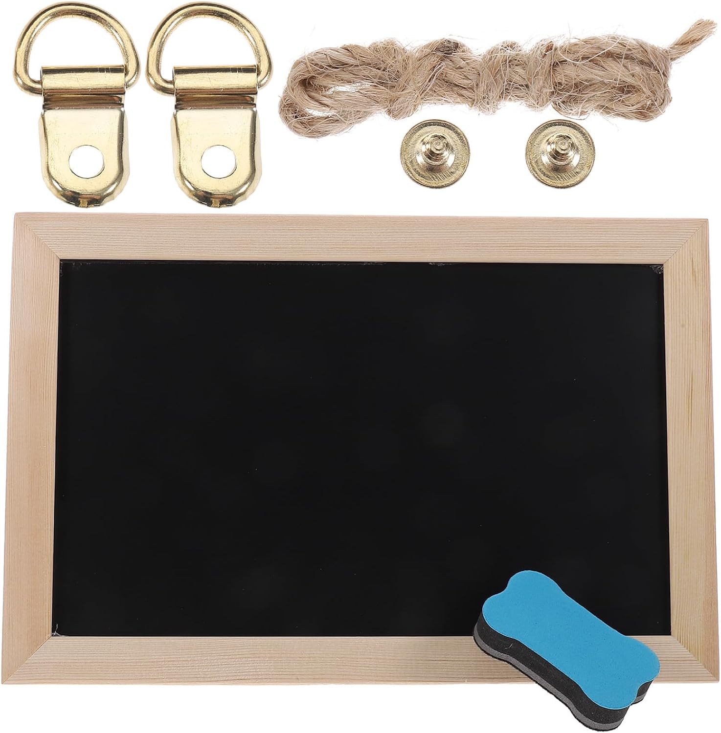 Beige Cork Board for Office and Home Double-Sided Wood Message Board with Photo Display Can be Fixed with Nails for Decorating